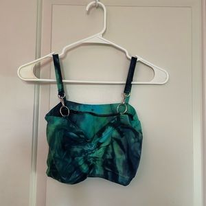 The Modern Vagabond Pandora Top in Electric Teal, Size M